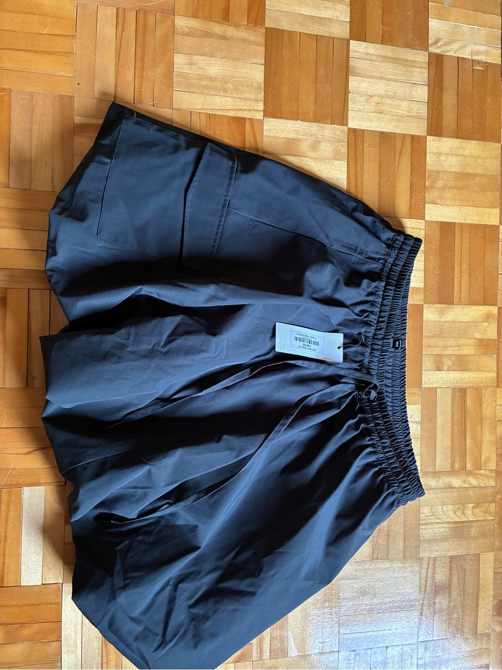 Women’s Black Elastic-Waist Hybrid Skirt